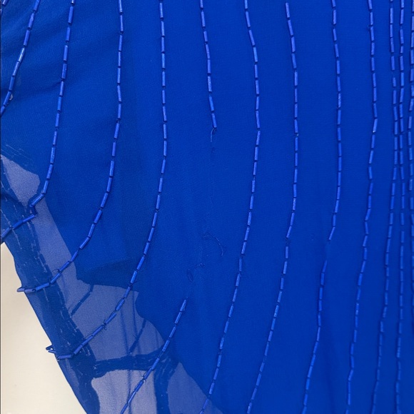 ❄️ electric blue beaded blouse - Picture 6 of 7